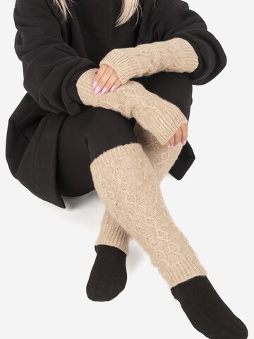 Vivisence Fingerless Gloves '7216' in Beige