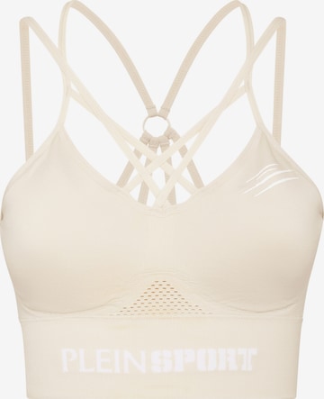 Plein Sport Sport bh in Beige: voorkant