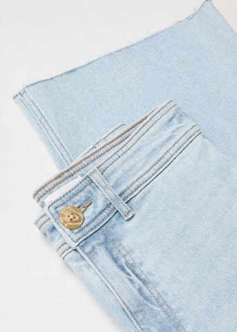 MANGO TEEN Wide Leg Jeans 'Seamless' in Blau