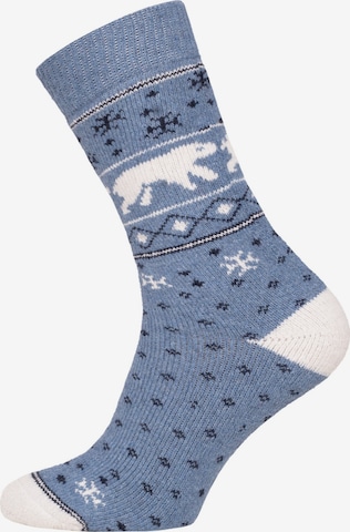 HomeOfSocks Socks 'HOS454' in Blue: front
