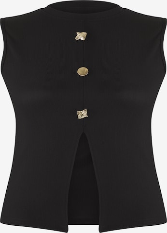 Top di Trendyol Curve in nero: frontale