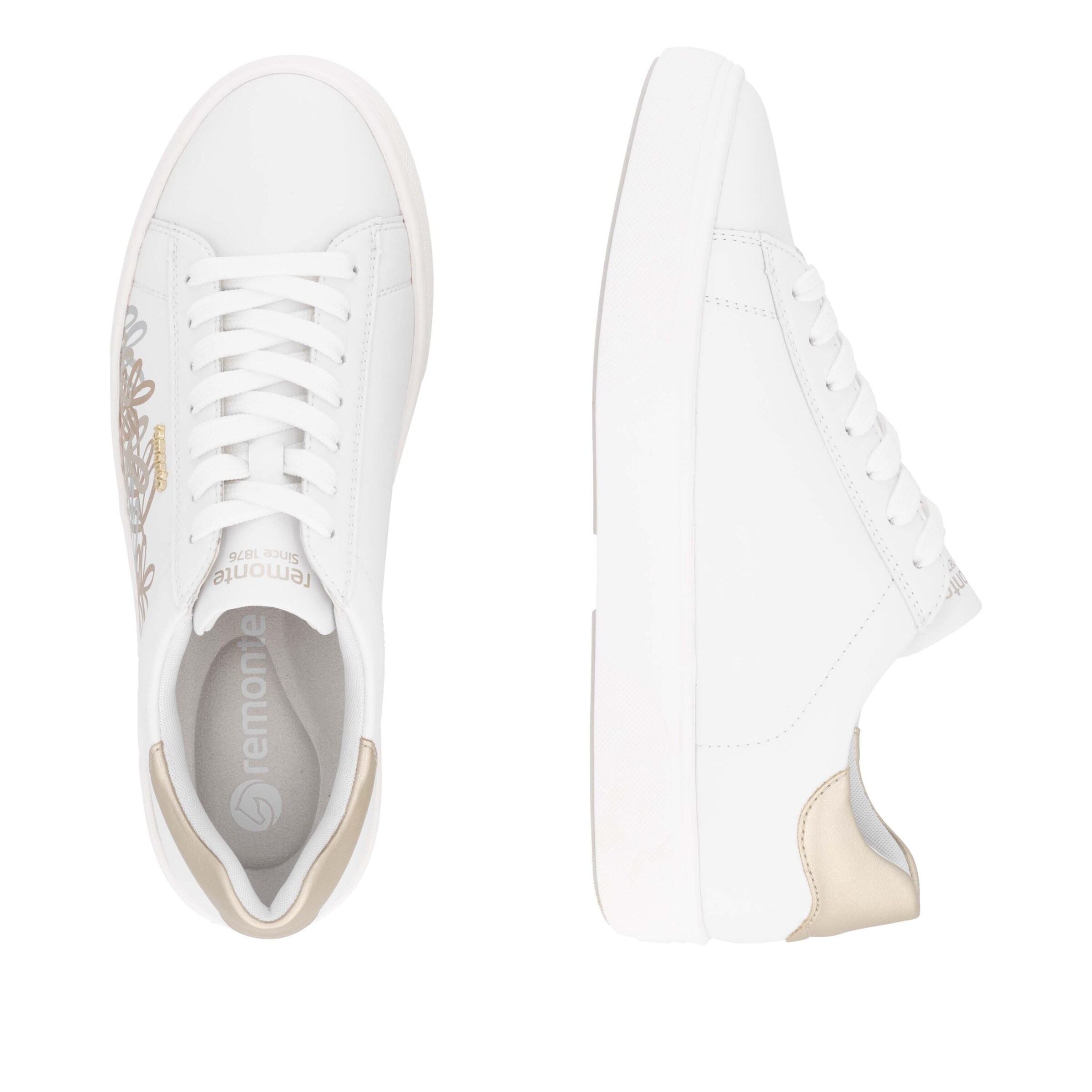 Sneaker bassa 'D2J00' di REMONTE in bianco