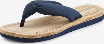 Elbsand - Sandalias de dedo en azul: frente