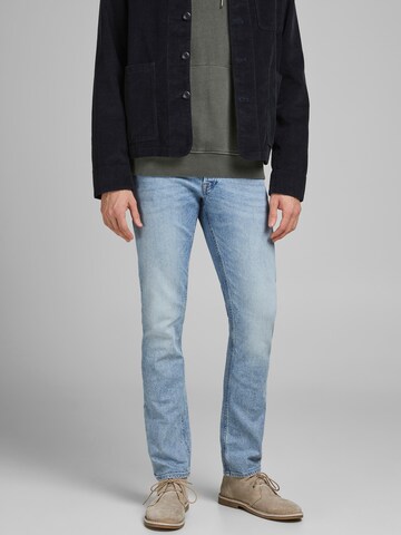 JACK & JONES Slimfit Jeans 'Glenn' in Blauw: voorkant