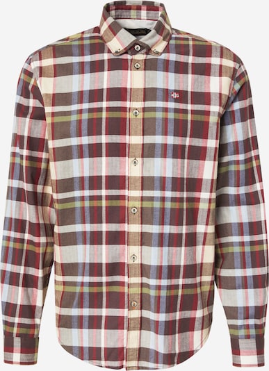 NAPAPIJRI Paita värissä vaaleabeige / ruskea / tummanruskea / tummanpunainen, Tuotenäkymä