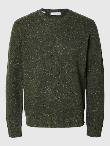 SELECTED Sweater 'SLHNEIL' in Green: front