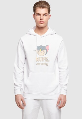 ABSOLUTE CULT Sweatshirt 'Tom And Jerry - Nope Not Today' in White: front