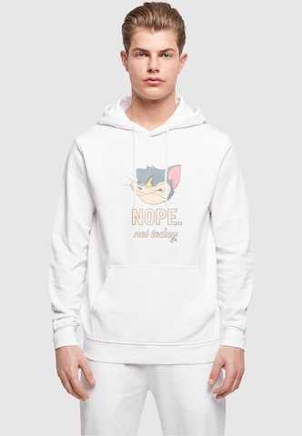 ABSOLUTE CULT Sweatshirt 'Tom And Jerry - Nope Not Today' in Wit: voorkant