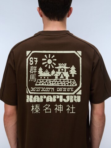 NAPAPIJRI - Camisa 'TEZA' em castanho