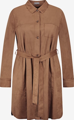 SAMOON Płaszcz przejściowy w kolorze brązowy: przód