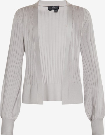 Cardigan usha BLACK LABEL en gris : devant