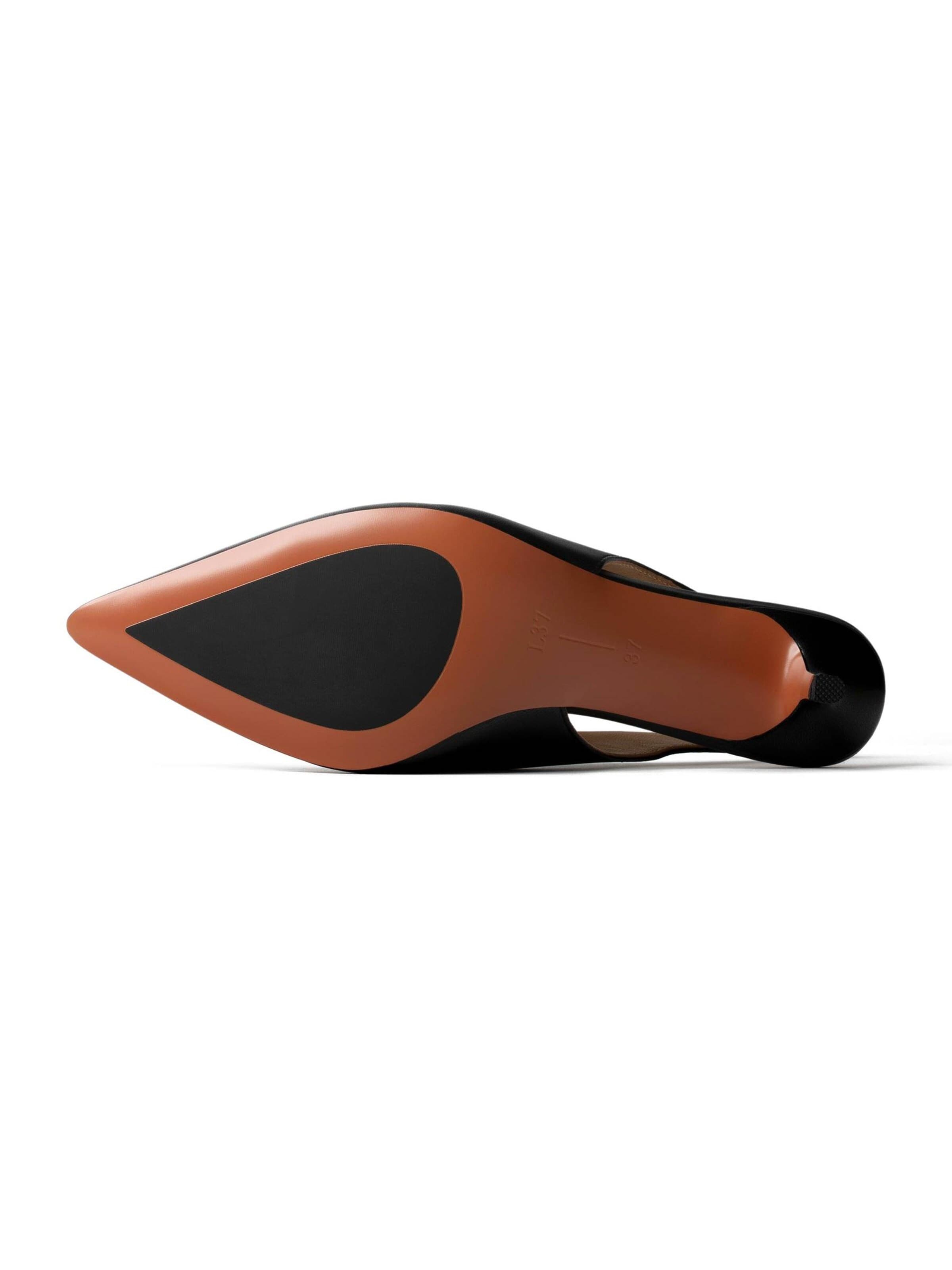 L37 HANDMADE SHOES Slingpumps 'COME ACROSS' in Zwart