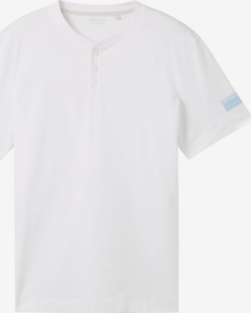 T-Shirt TOM TAILOR en blanc : devant