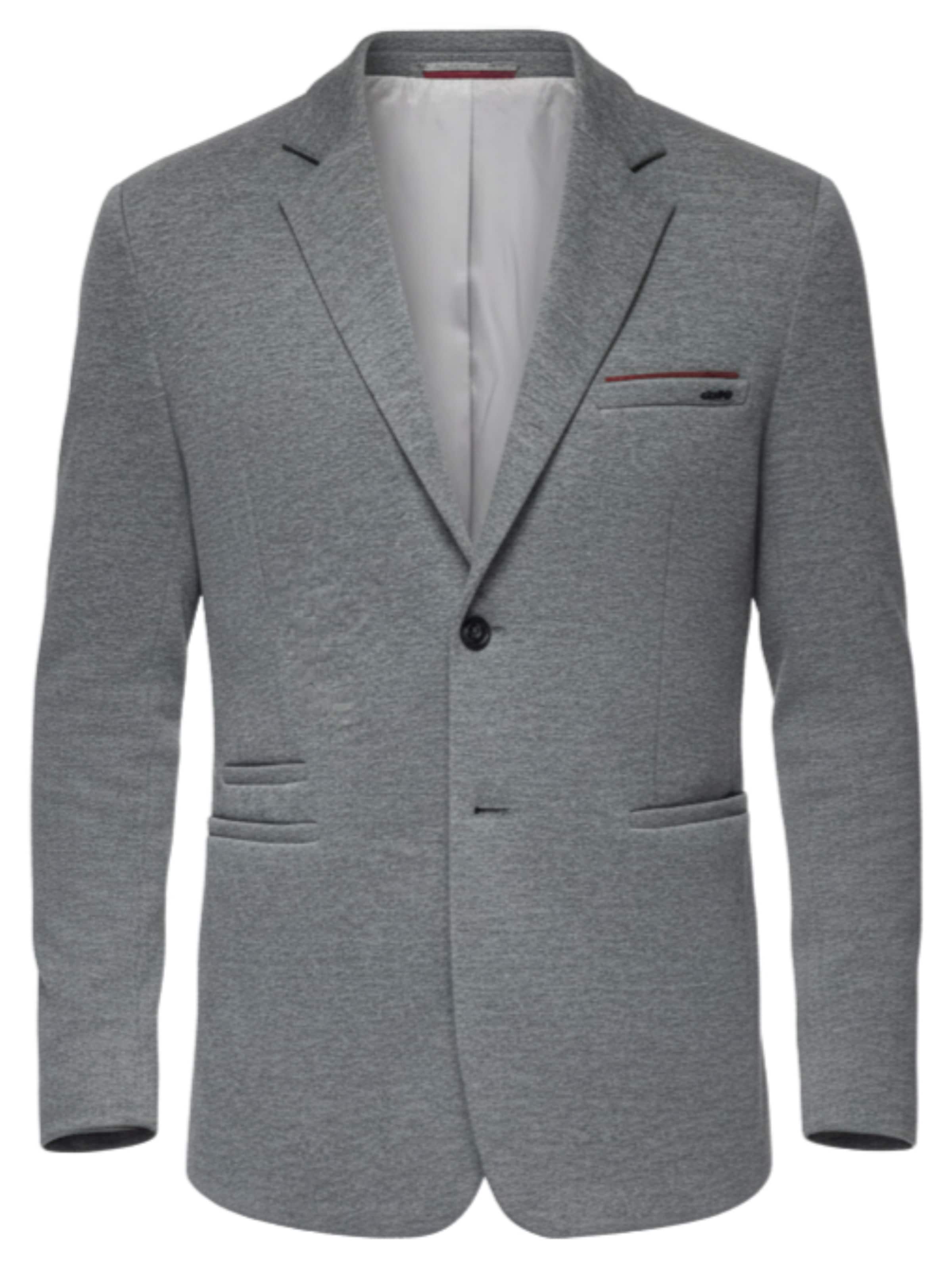 Ombre Slim Fit Sakko '0100' in Grau: Vorderseite