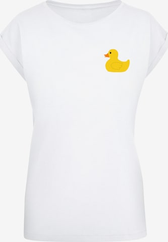 F4NT4STIC Shirt 'Yellow Rubber Duck' in Weiß: Vorderseite