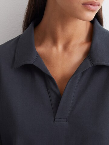 Marc O'Polo Pajama shirt ' Heavy Jersey ' in Blue