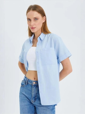 MixRay Bluse in Blau