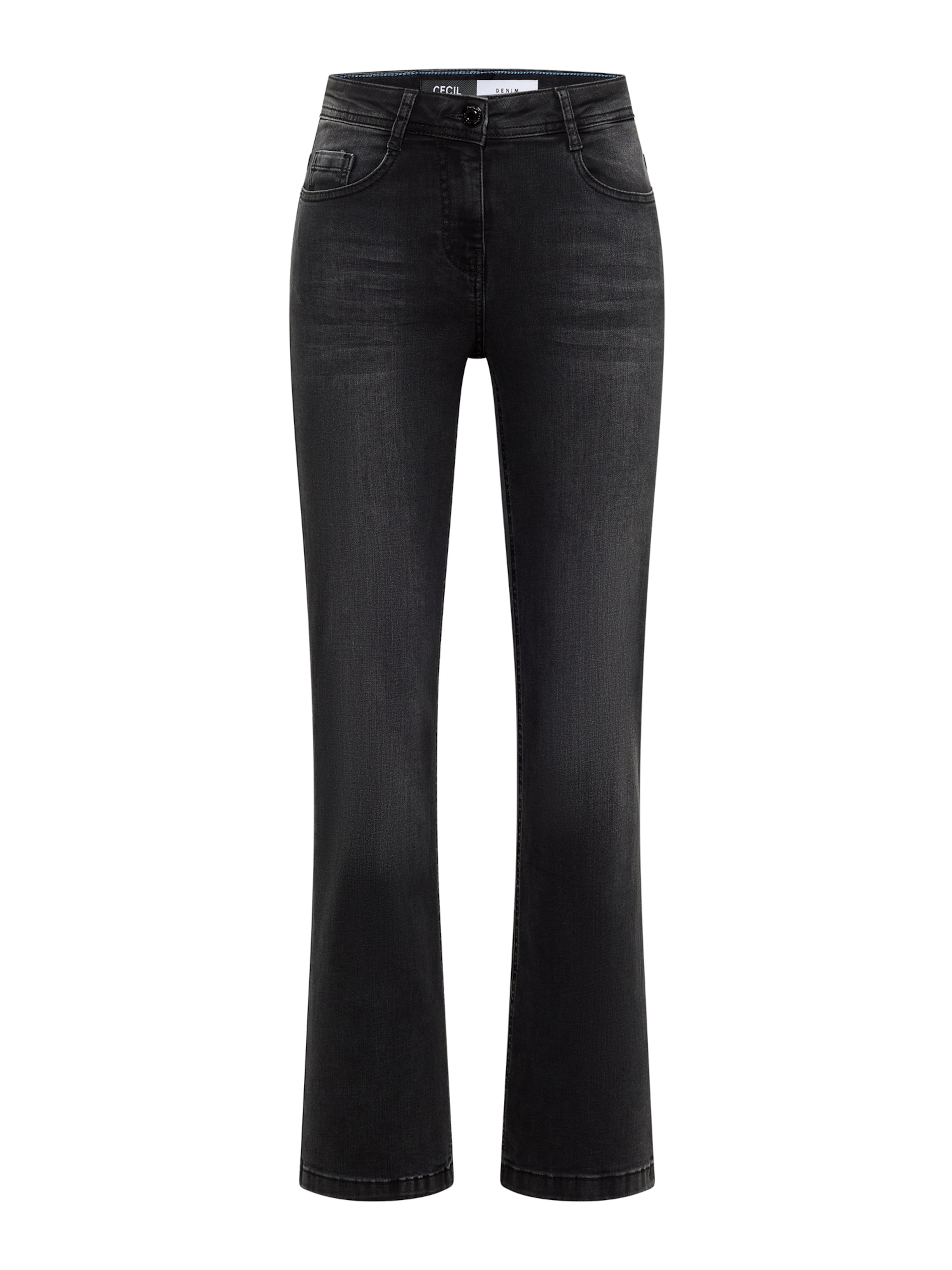 Bootcut Jean 'Toronto' CECIL en noir : devant