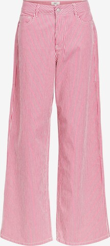 OBJECT Wide leg Jeans 'Moji' i rosa: framsida
