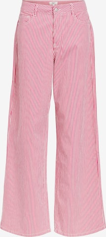 OBJECT Wide Leg Jeans 'Moji' in Pink: predná strana