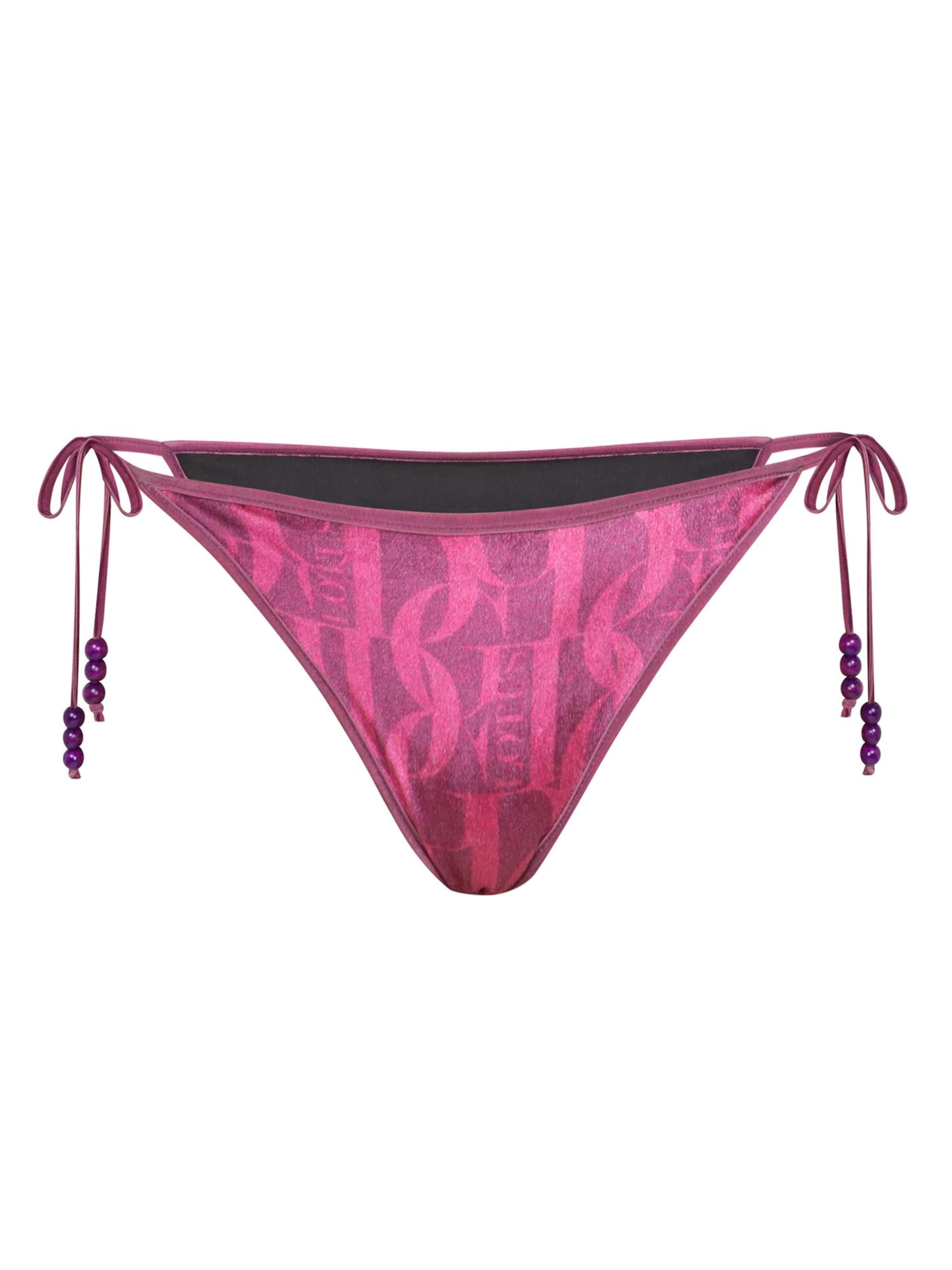 JIORO Bikinibroek 'BURGUNDY LOGO' in Rood