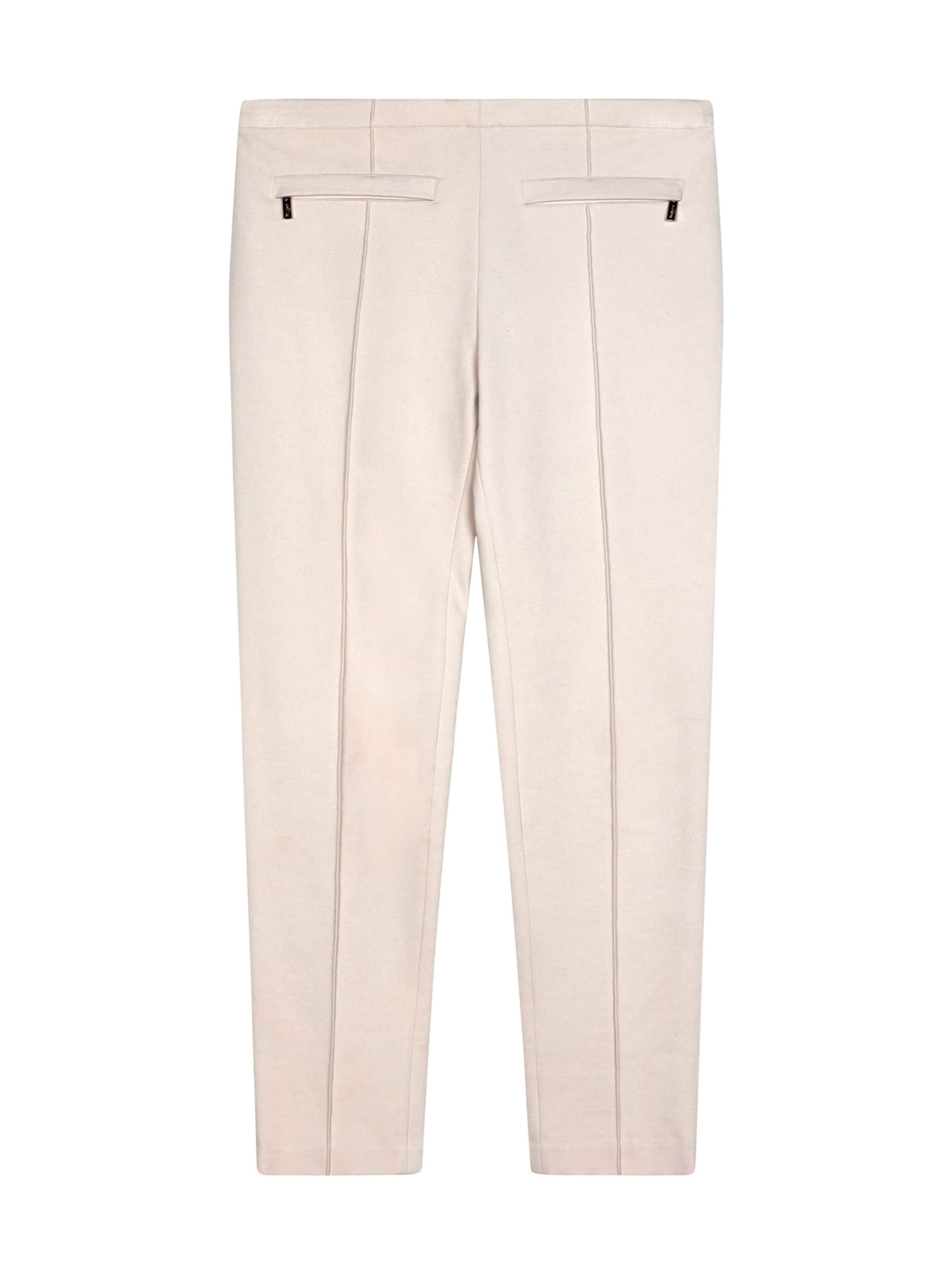 NAULOVER Slimfit Bukser med fals ' ' i hvid: forside
