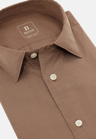 Boggi Milano Regular fit Button Up Shirt in Brown