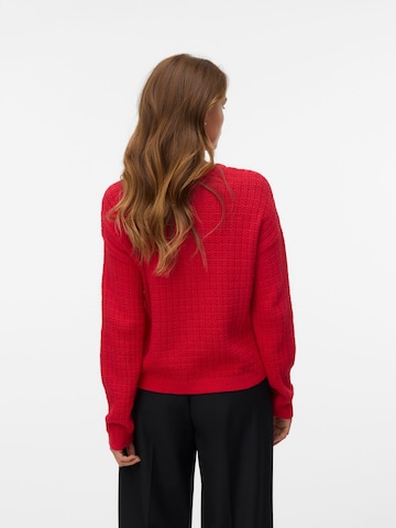 VERO MODA Cardigan 'VMHARPER' i rød