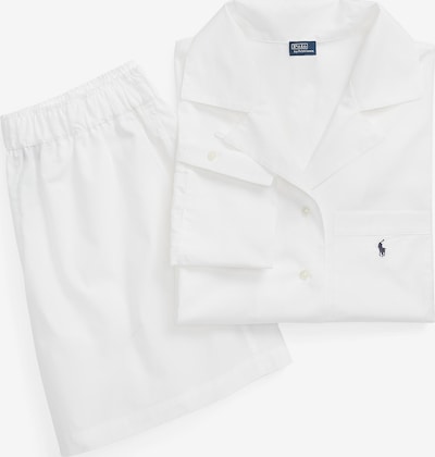 Polo Ralph Lauren Pyjama ' Crop & Boxer Set ' in weiß, Produktansicht