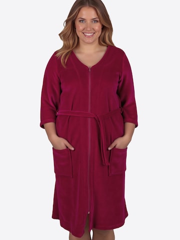 Peignoir long '5011' Vivisence en rouge : devant