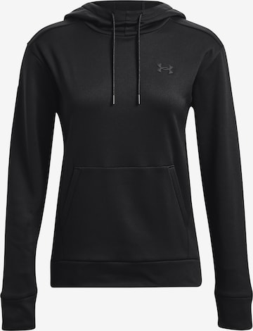 UNDER ARMOUR Athletic Sweatshirt in Black: front