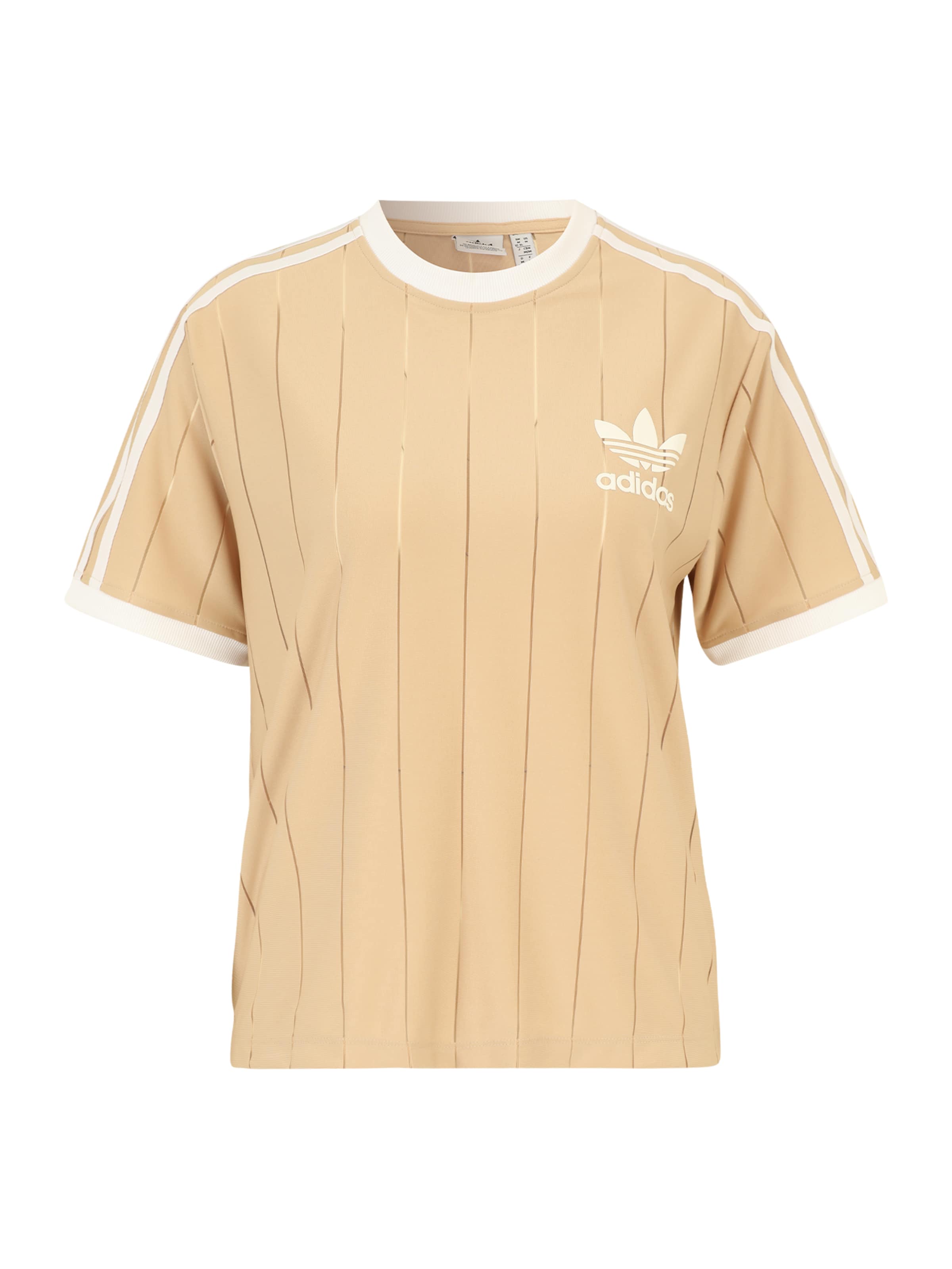 ADIDAS ORIGINALS Shirt 'Adicolor' in Beige: voorkant