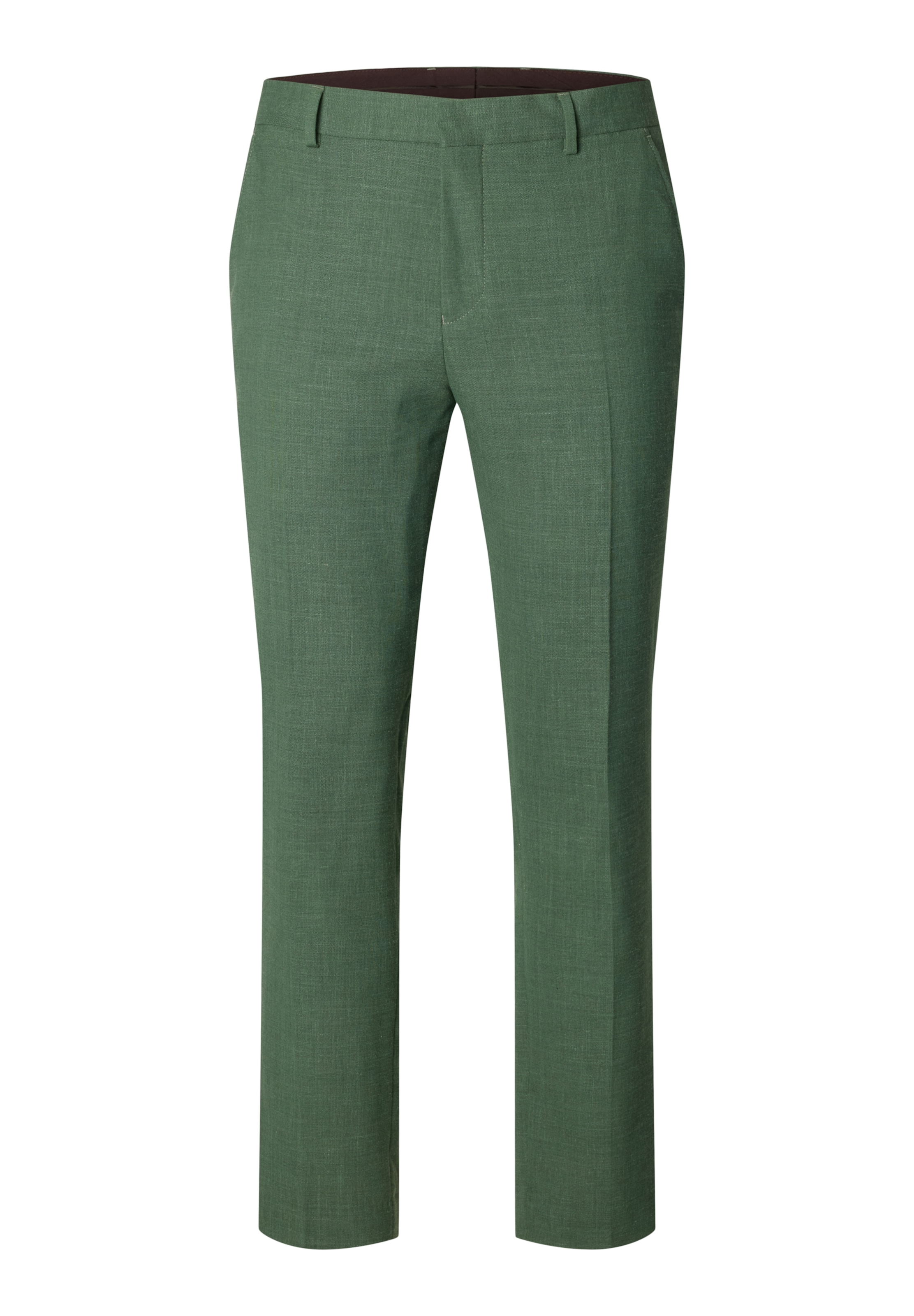 Pantaloni con pieghe 'SLHOasis' di SELECTED in verde: frontale