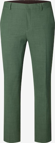 Pantaloni con pieghe 'SLHOasis' di SELECTED in verde: frontale