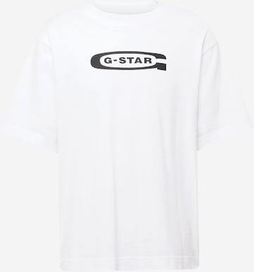 T-Shirt G-Star RAW en blanc : devant