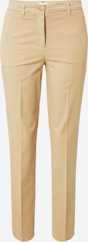 Pantalon chino TOMMY HILFIGER en beige : devant