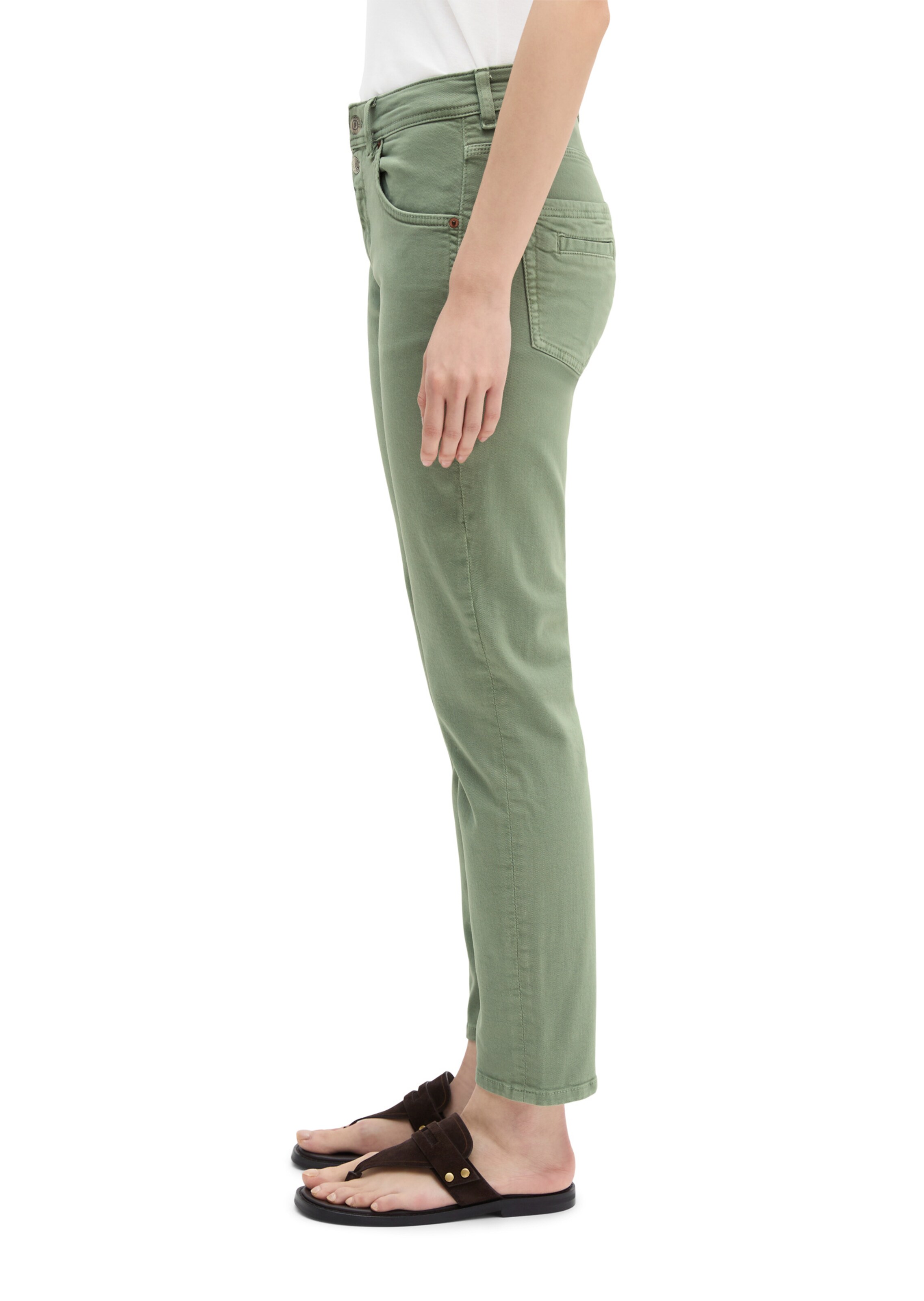 Marc O'Polo Loosefit Jeans 'Theda' in Grün