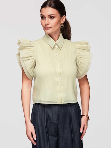 Camicia da donna di Ombre in verde