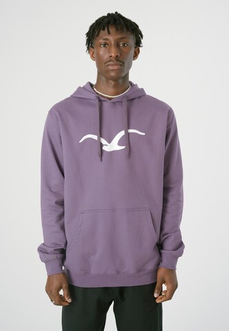 Cleptomanicx Sweatshirt 'Mowe' in Purple: front