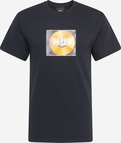 HUF T-Shirt en safran / gris / noir / blanc, Vue avec produit