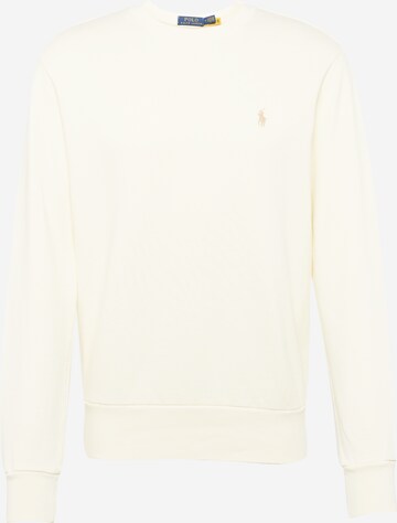 Sweat-shirt Polo Ralph Lauren en beige : devant