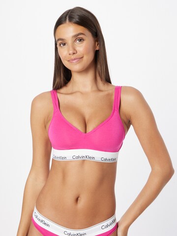 Bustieră Sutien de la Calvin Klein Underwear pe roz: față