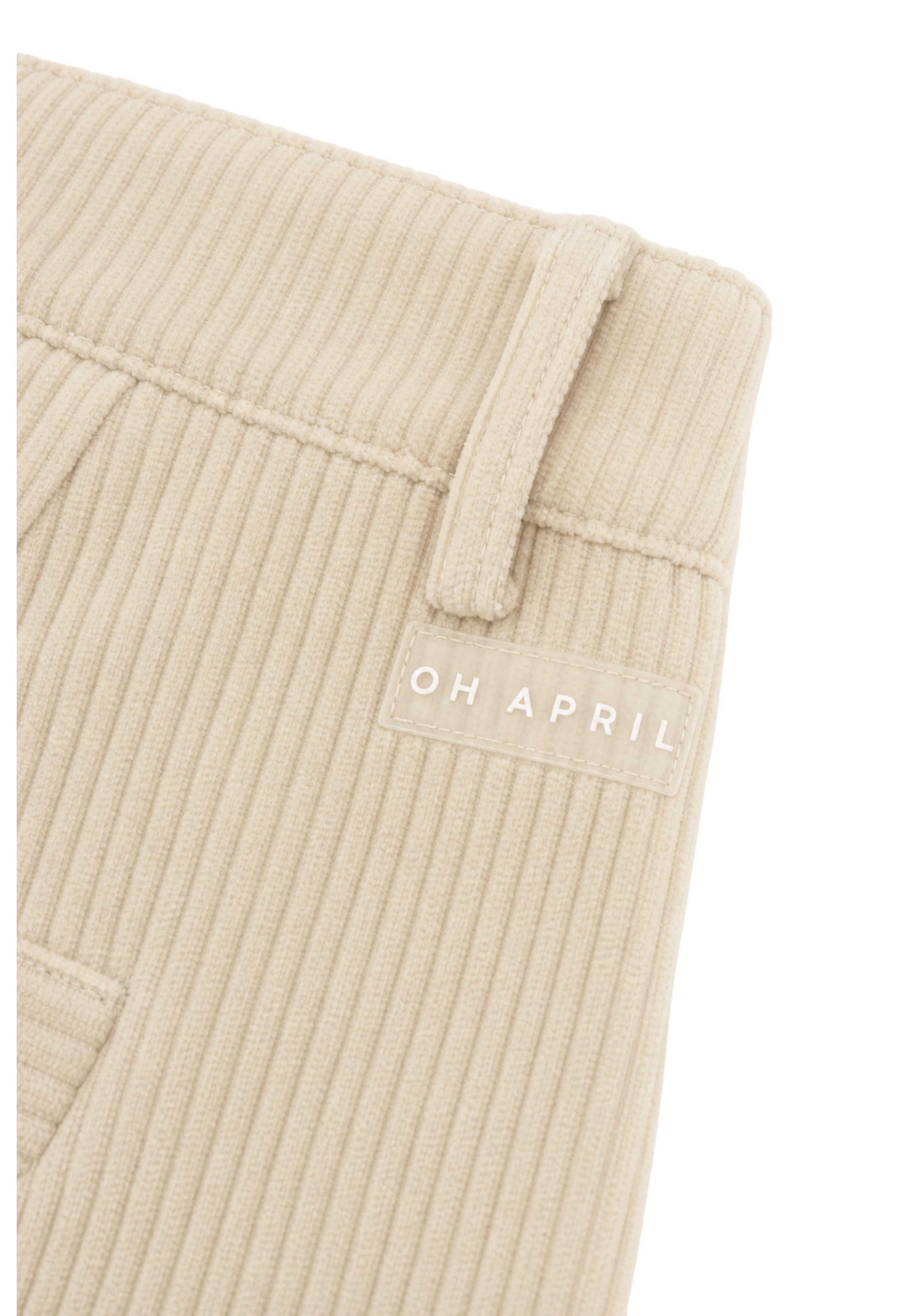 OH APRIL Wide leg Bandplooibroek 'Sienna' in Beige
