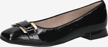 CAPRICE Ballet Flats in Black: front
