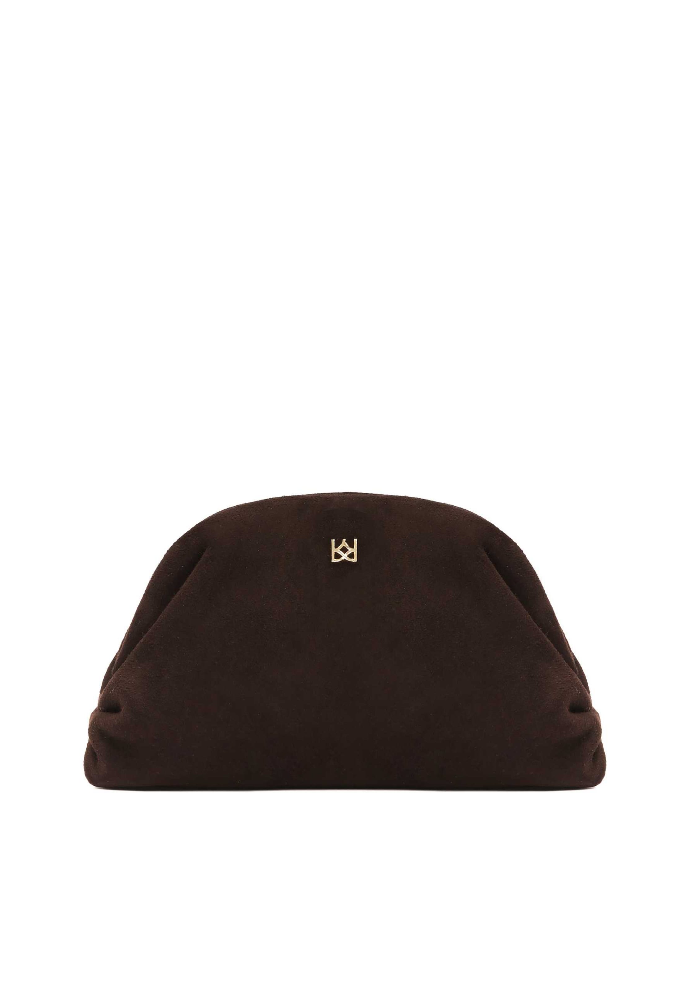 Kazar Clutch in Brown: front