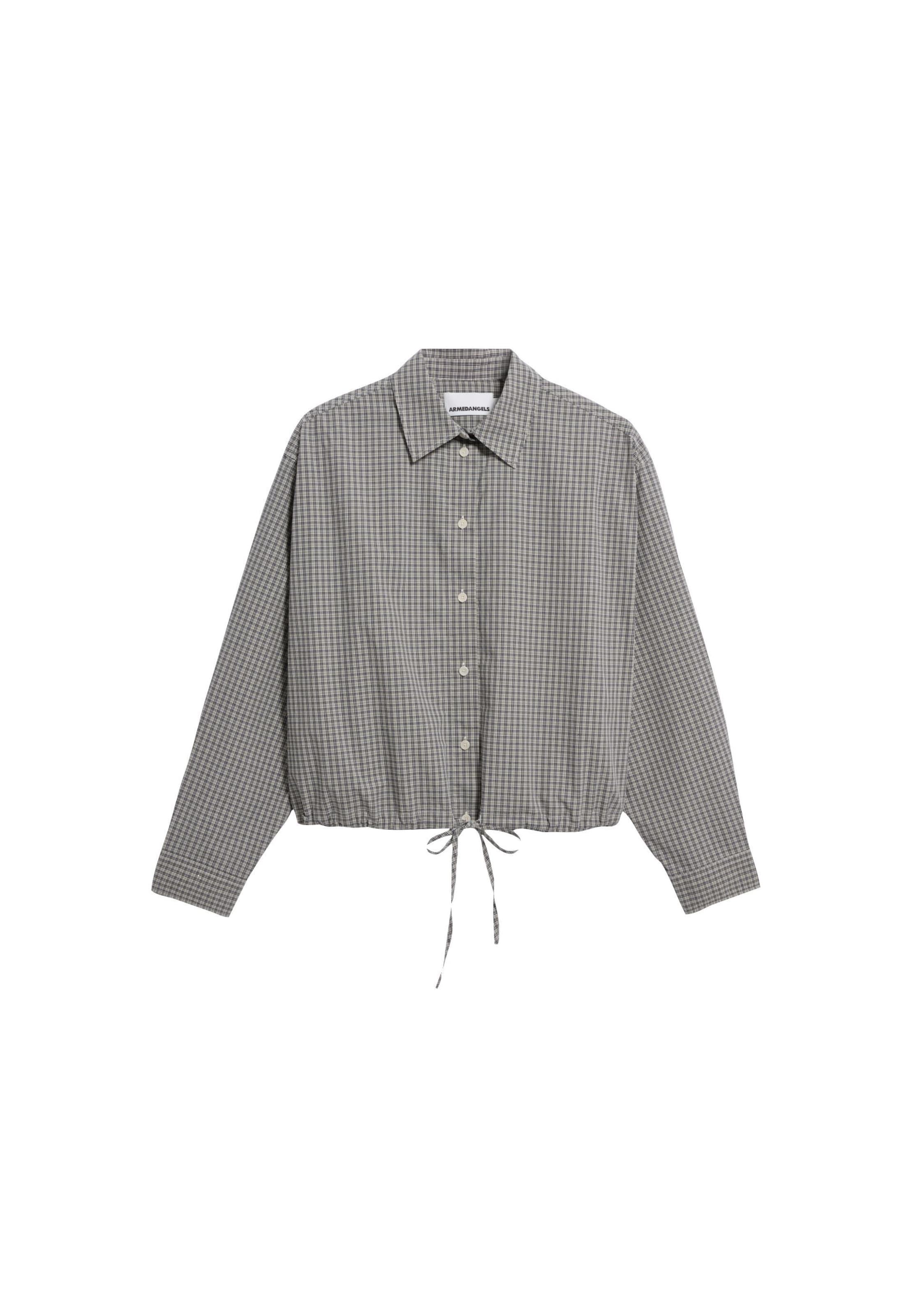 ARMEDANGELS Blouse in Grijs: voorkant