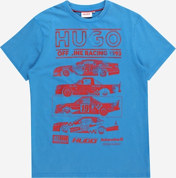 HUGO Red Μπλουζάκι σε μπλε: μπροστά