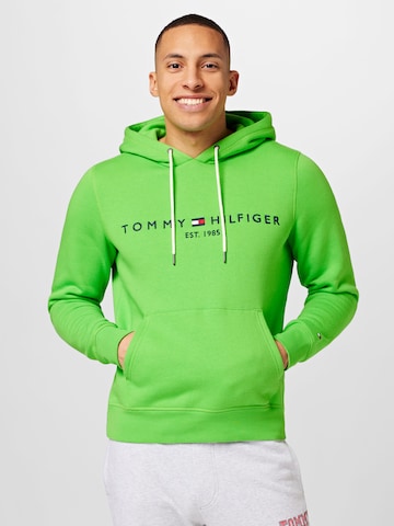 TOMMY HILFIGER Regular Fit Sweatshirt in Grün: predná strana