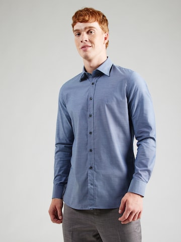 Michael Kors Regular fit Overhemd 'DOBBY' in Blauw: voorkant