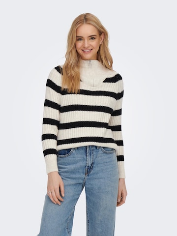ONLY Sweater 'Leise Freya' in Beige: front